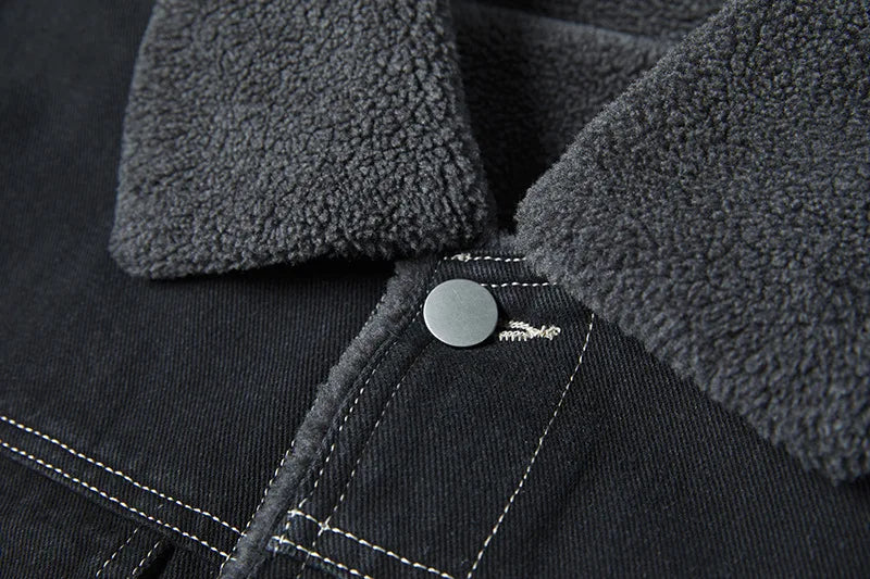 Autumn Winter Warm Denim Jacket