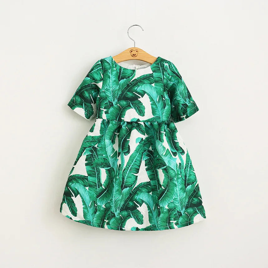Girls' Printed Princess Party Dress