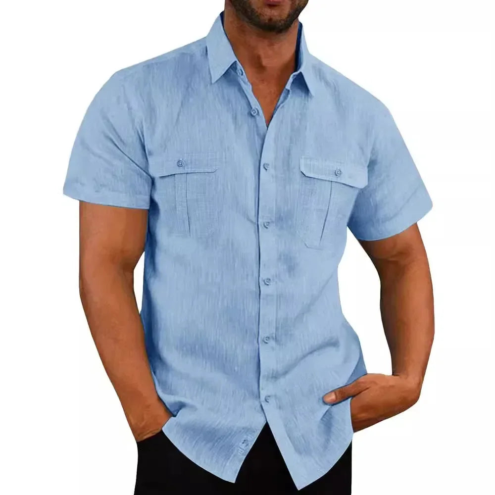 Men's Cotton Linen Casual Top