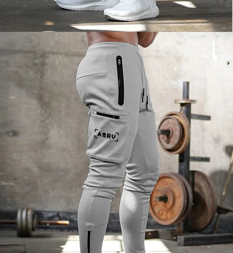 Men's Gym Fitness Multi-Pocket Workout Training Pants Cotton Jogging Sweatpants Camouflage Men  Fashion Training Trousers