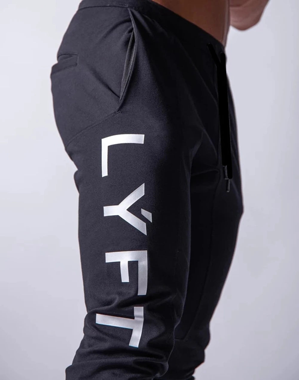 Mens Training Pants GYM Track Sweatpants Joggers Breathable Workout Fitness Male Running Sport Trousers Zipper Bottoms