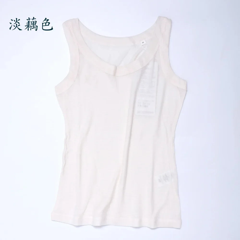 Women Merino Base Layer 100% Merino Wool Tank Top Sleeveless Tops Running Hiking Tank Tops Light Wicking Breathable Anti-Odor