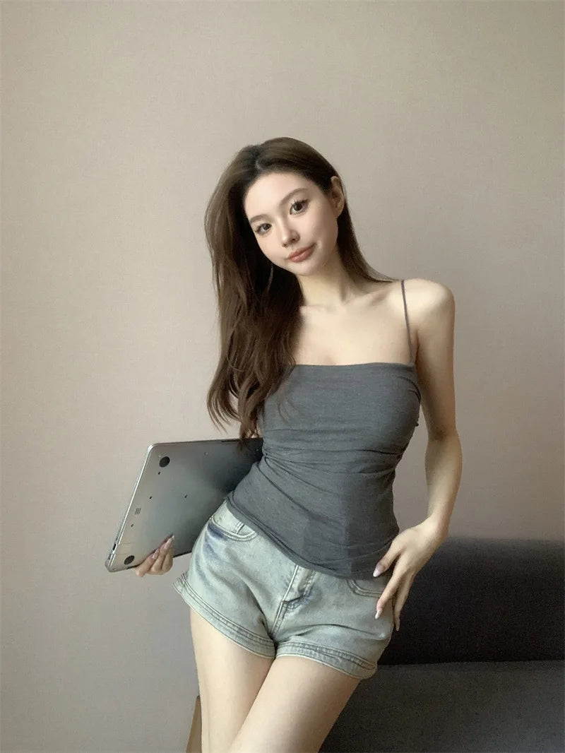 Women's Padded Spaghetti Strap Tank Top