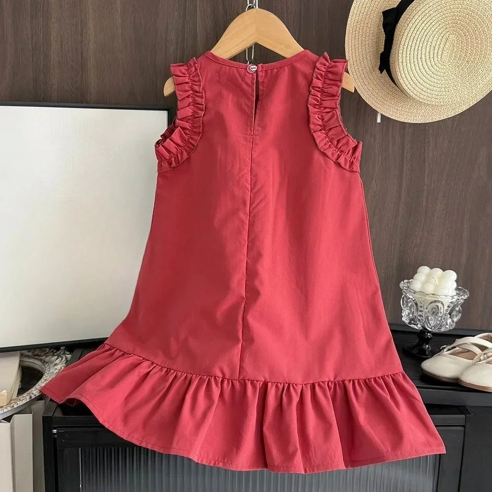 Girls' Sleeveless Princess Dress (2-7Y)
