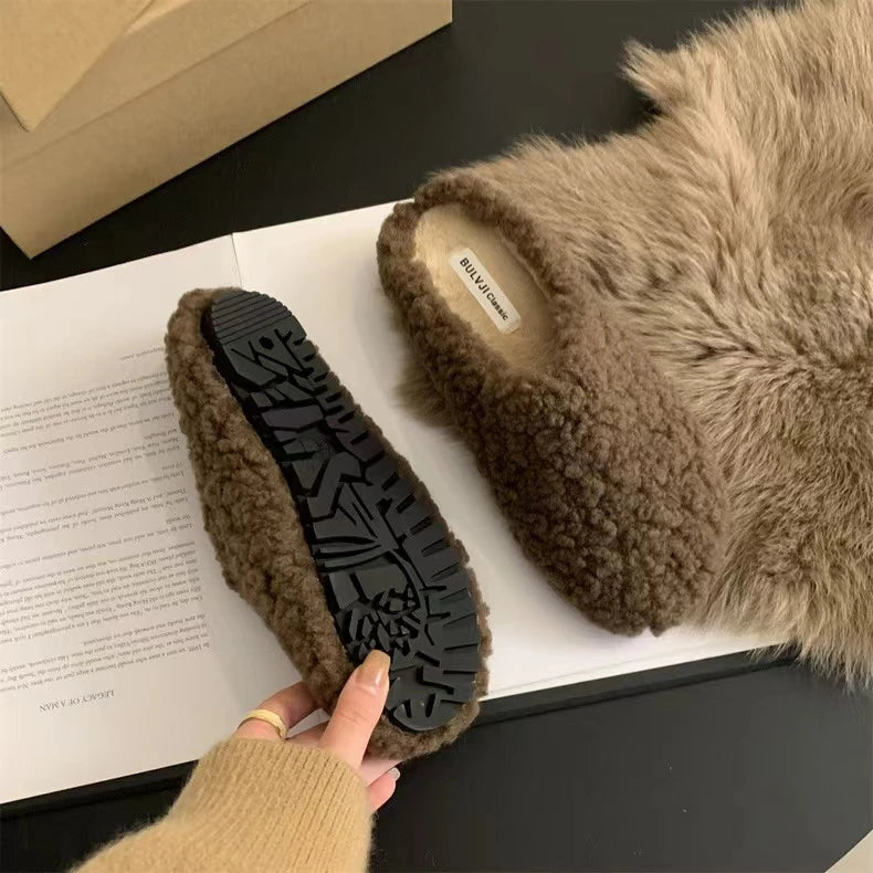 Famous Brand Spring Retro Single Shoes Comfortable Rubber Bottom Ladies Sandals Wider Toe Box Ballerina Slippers Style