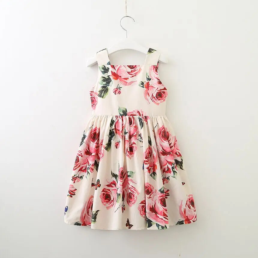 Girls' Printed Princess Party Dress