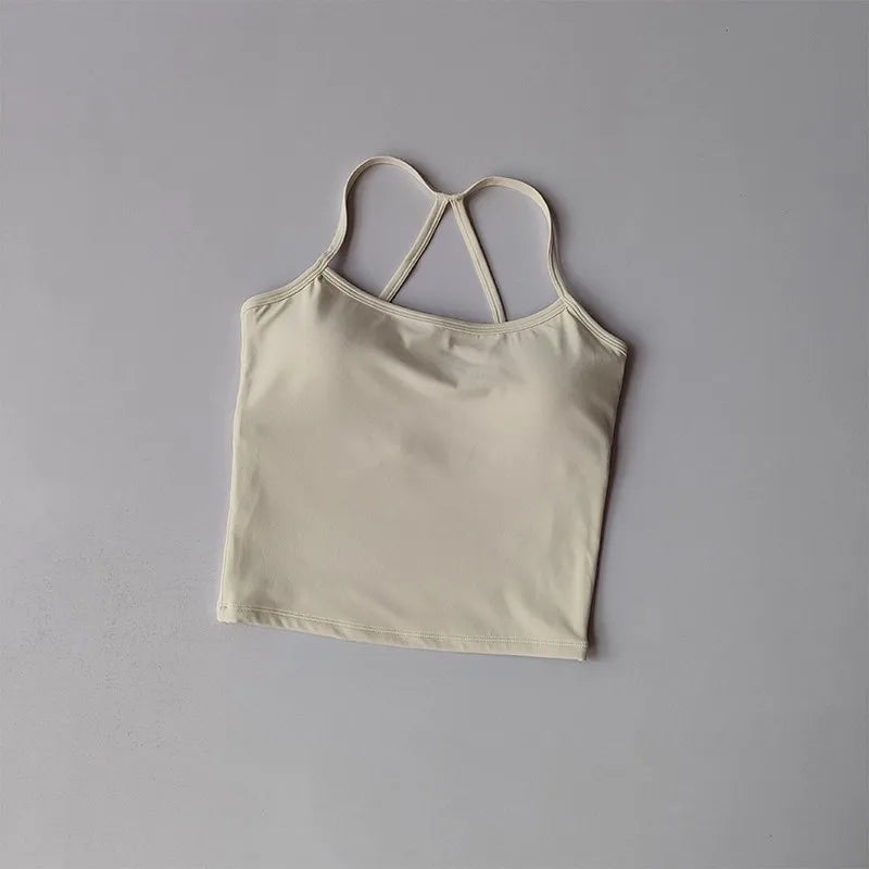 Women's Cross-Back Push-Up Sports Bra
