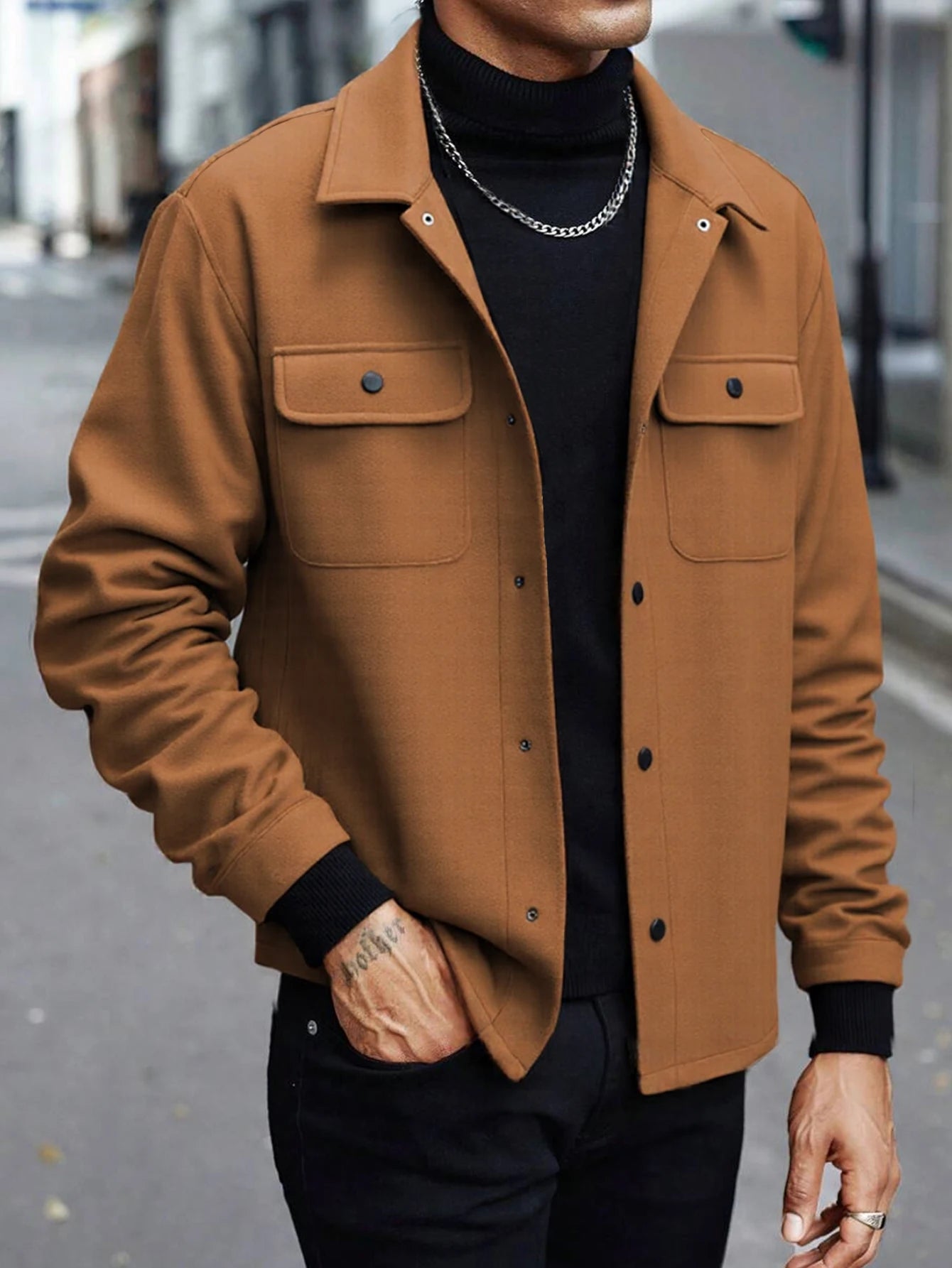 Men’s Modern Wool Blend Jacket