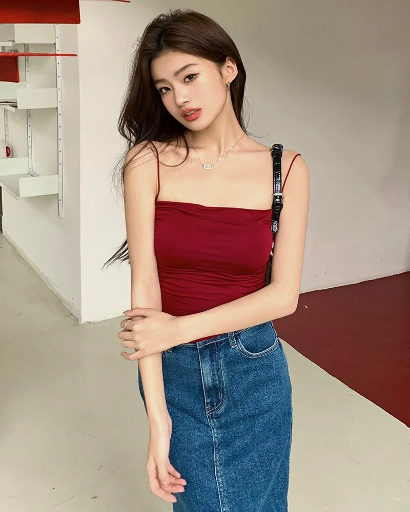 Women's Padded Spaghetti Strap Tank Top