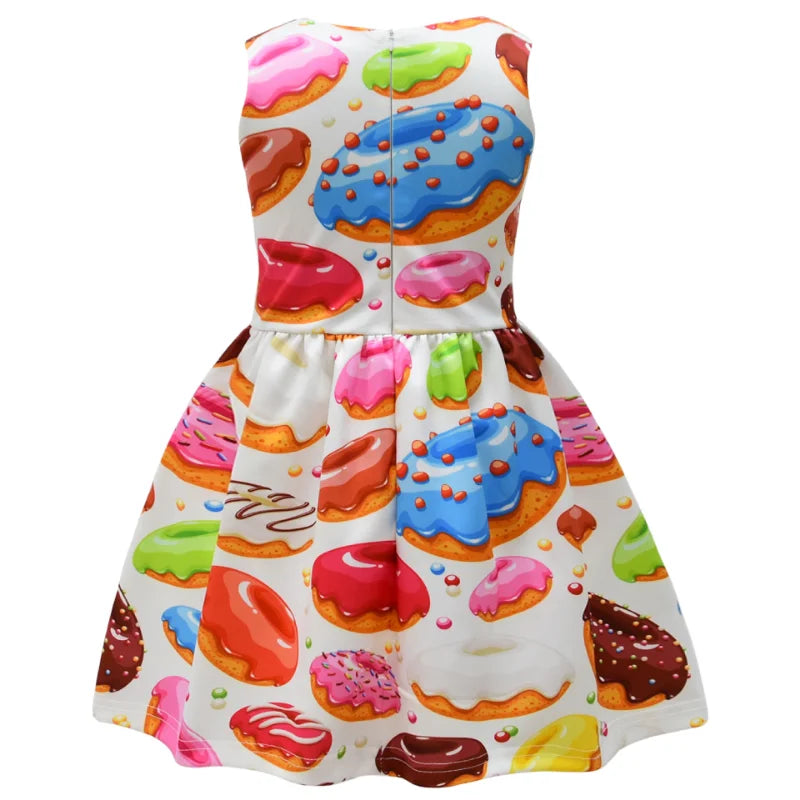 Girls' Donut Bow Birthday Party Dress