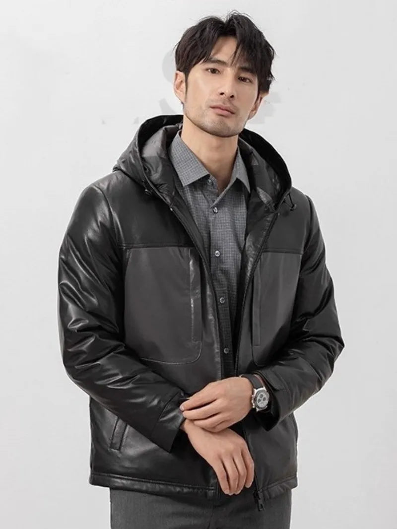 Street Luxe Sheepskin Down Coat