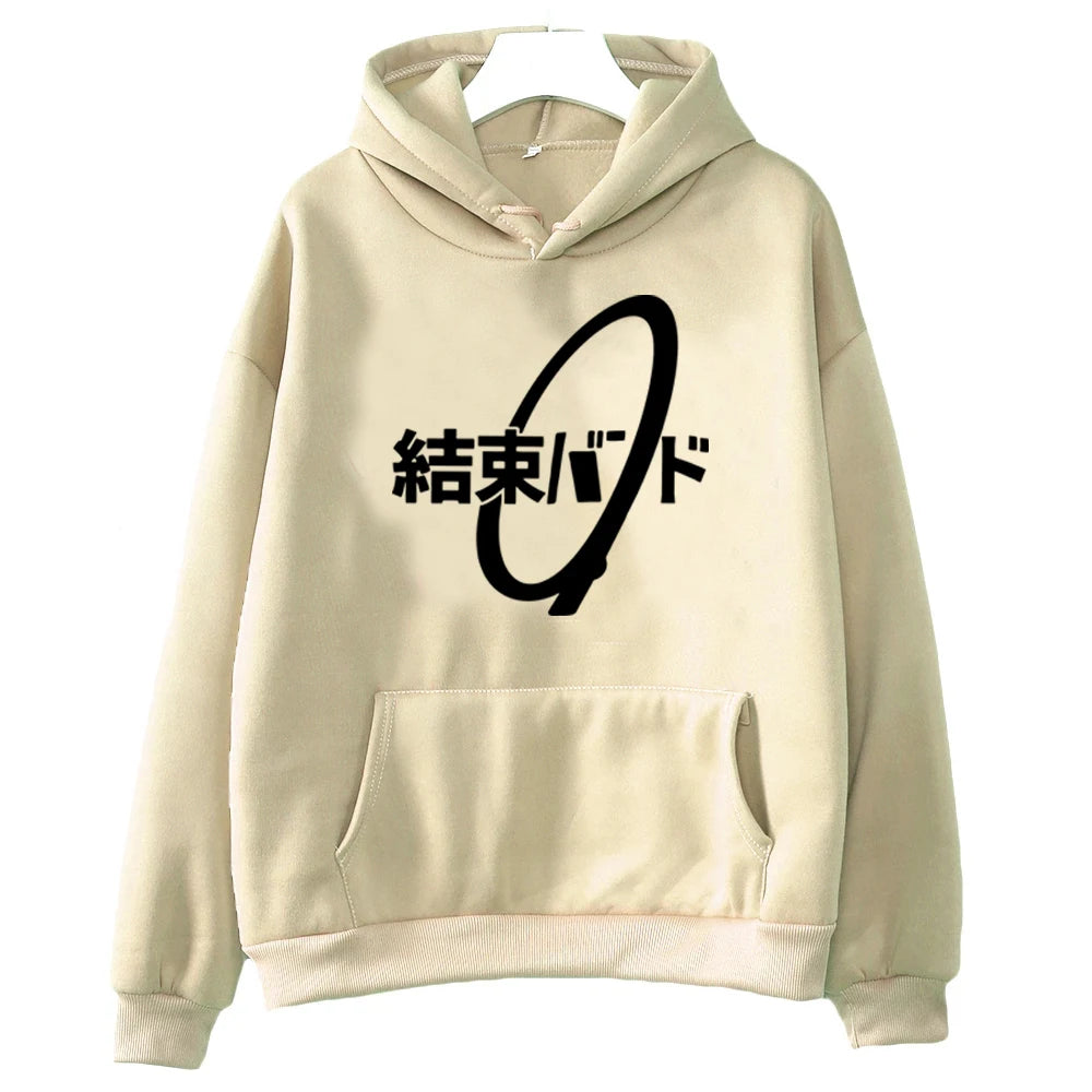 Japanese Anime Bocchi The Rock Hoodies Women Hoodie Kessoku Band Winter Warm Sweatshirt Vintage Harajuku Aesthetic Sudaderas