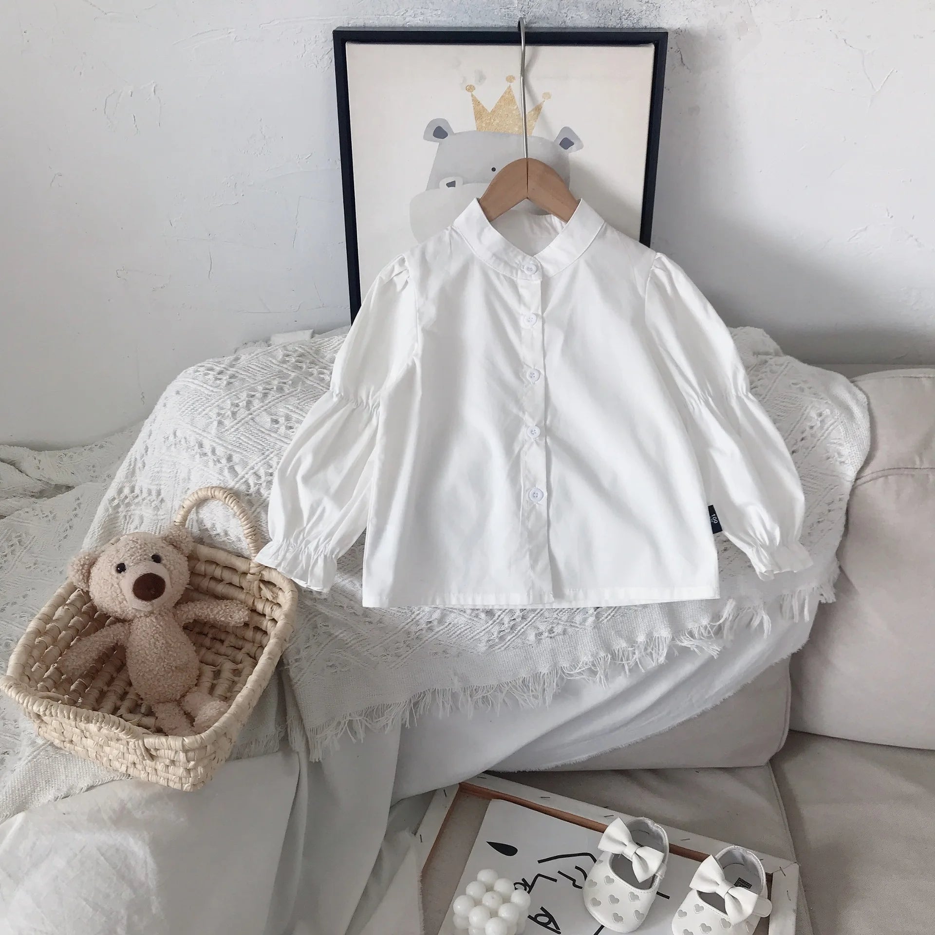 Girls' School Blouse & Sundress Set (2-8Y)