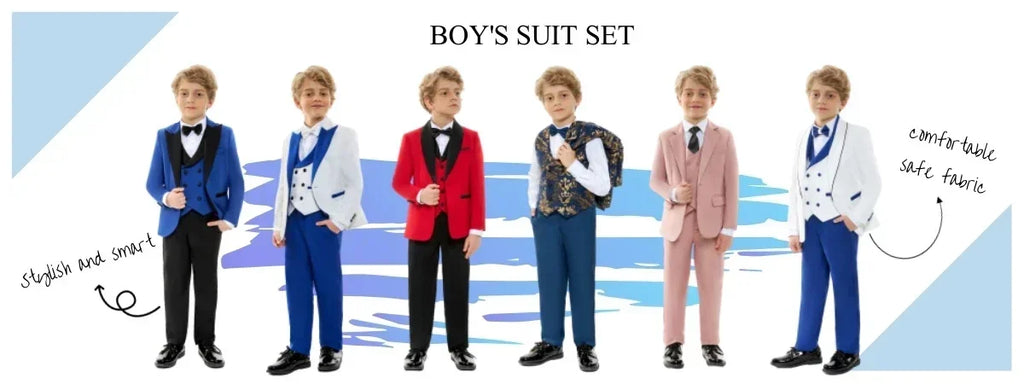 Boys' Navy Blue Formal 3-Piece Suit (2-16Y)