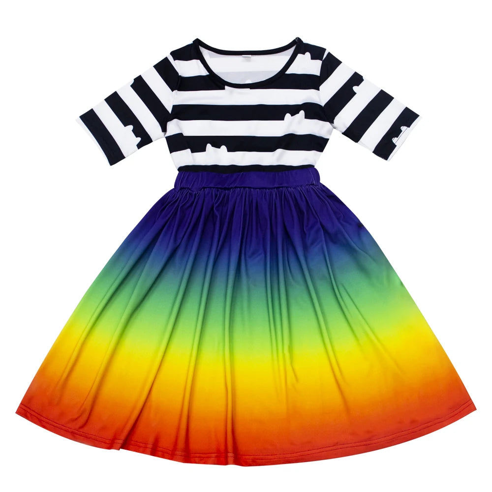 Girls' Gabby Dollhouse Rainbow Dress & Headband