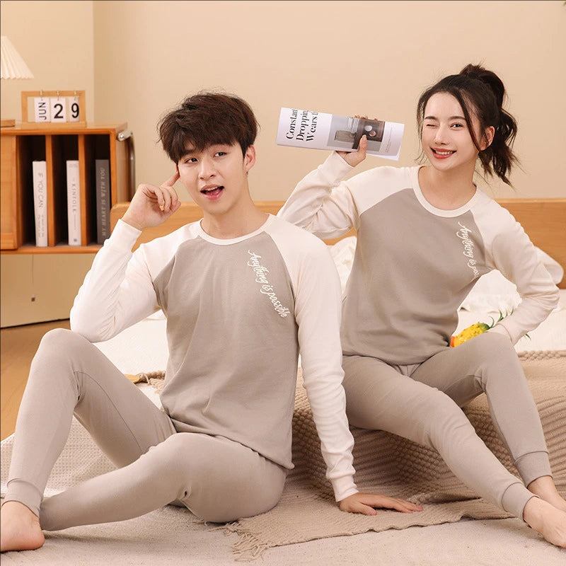 Kids' Cartoon Cotton Pajama Set (10-18Y)