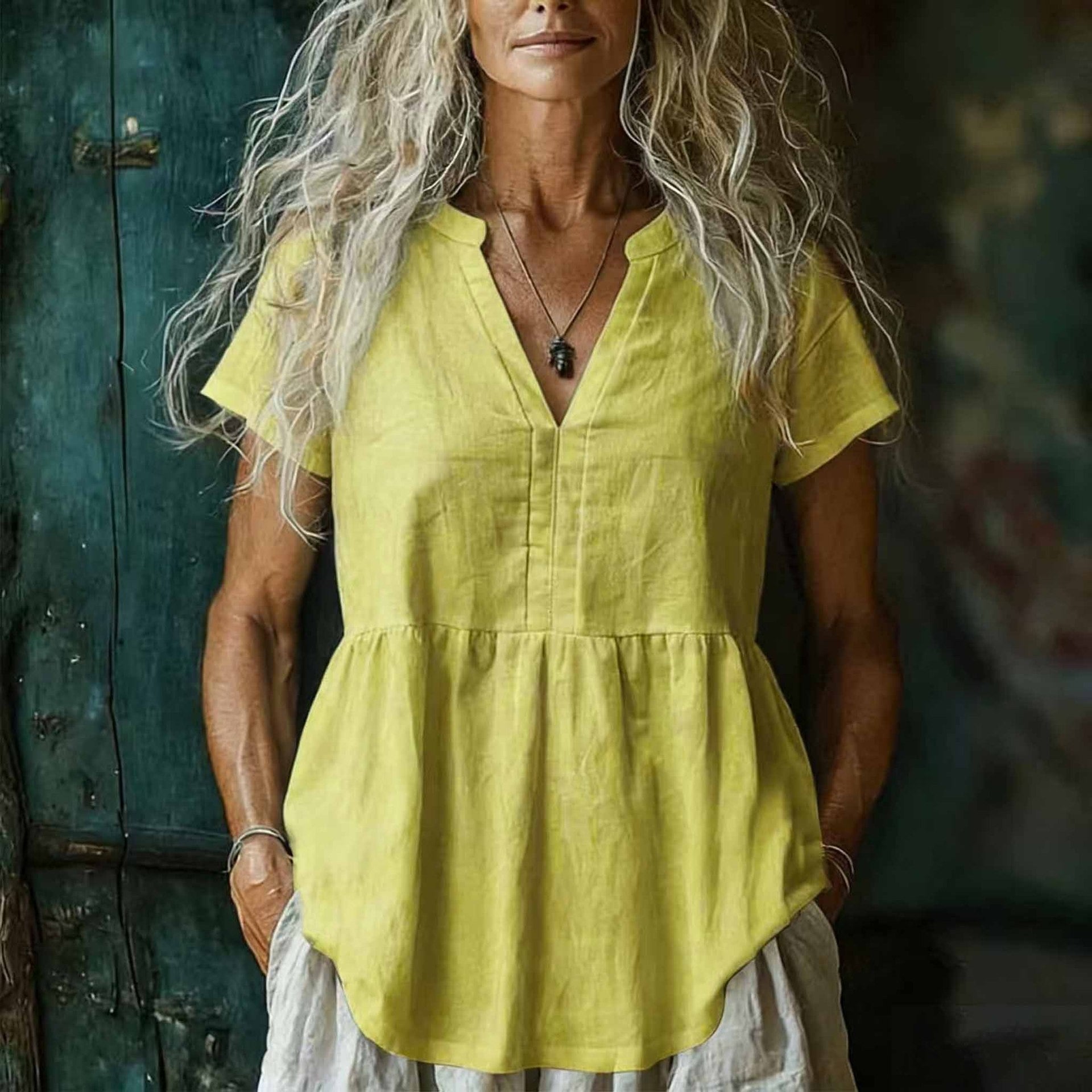 Women's Slim Fit Button-Down Shirt