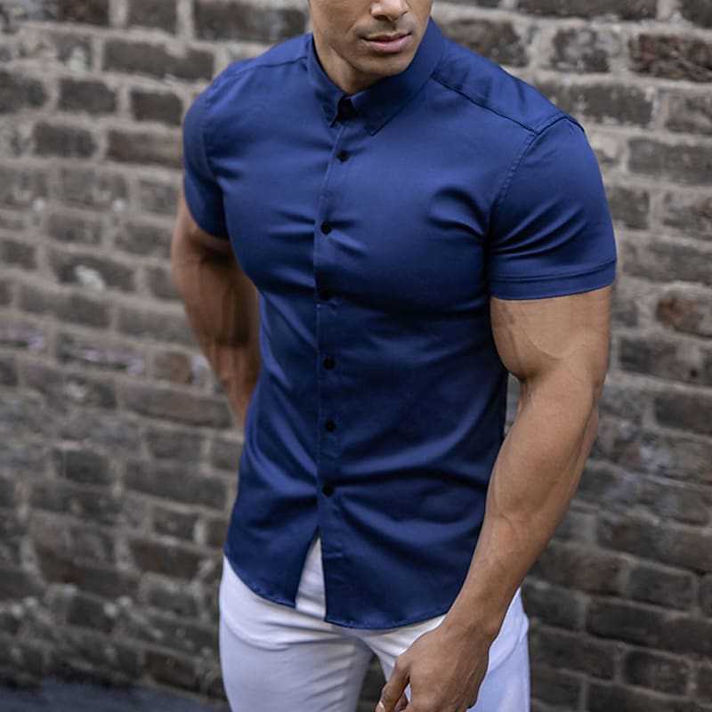 Men's Slim Fit Casual Shirt
