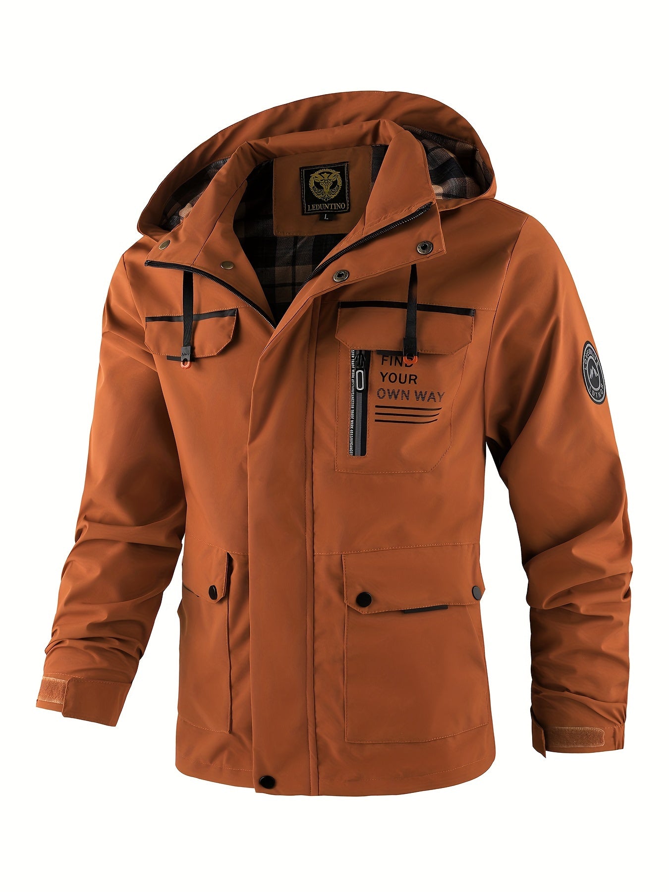 Stylish Men's Casual Bomber Jacket – Lightweight, Durable & Easy-Care for Spring/Fall Weather with Functional Pockets