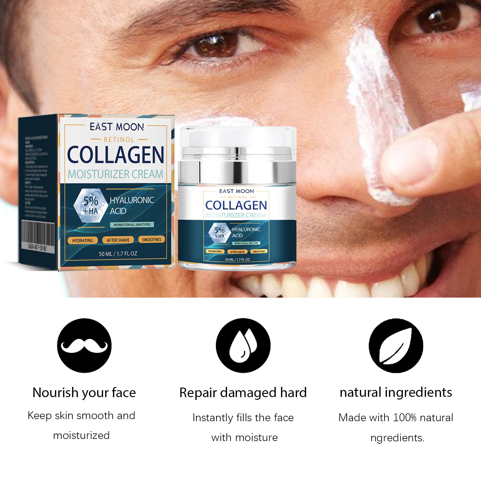 Men's Collagen Moisturizing Cream Hydrating