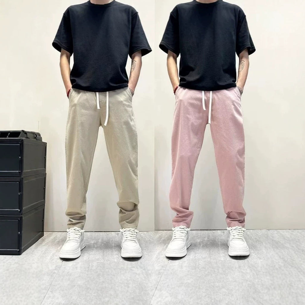 Men's Slim-Fit Straight-Leg Casual Pants