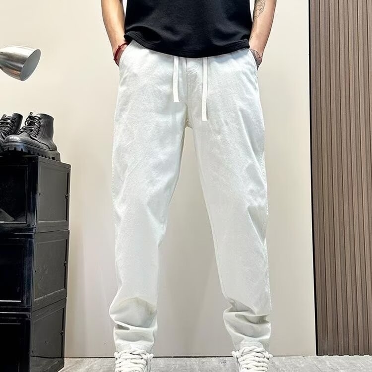 Men's Slim-Fit Straight-Leg Casual Pants