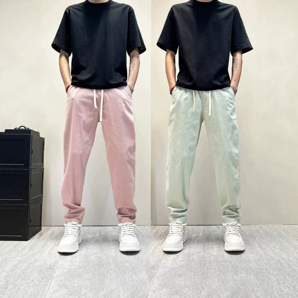 Men's Slim-Fit Straight-Leg Casual Pants