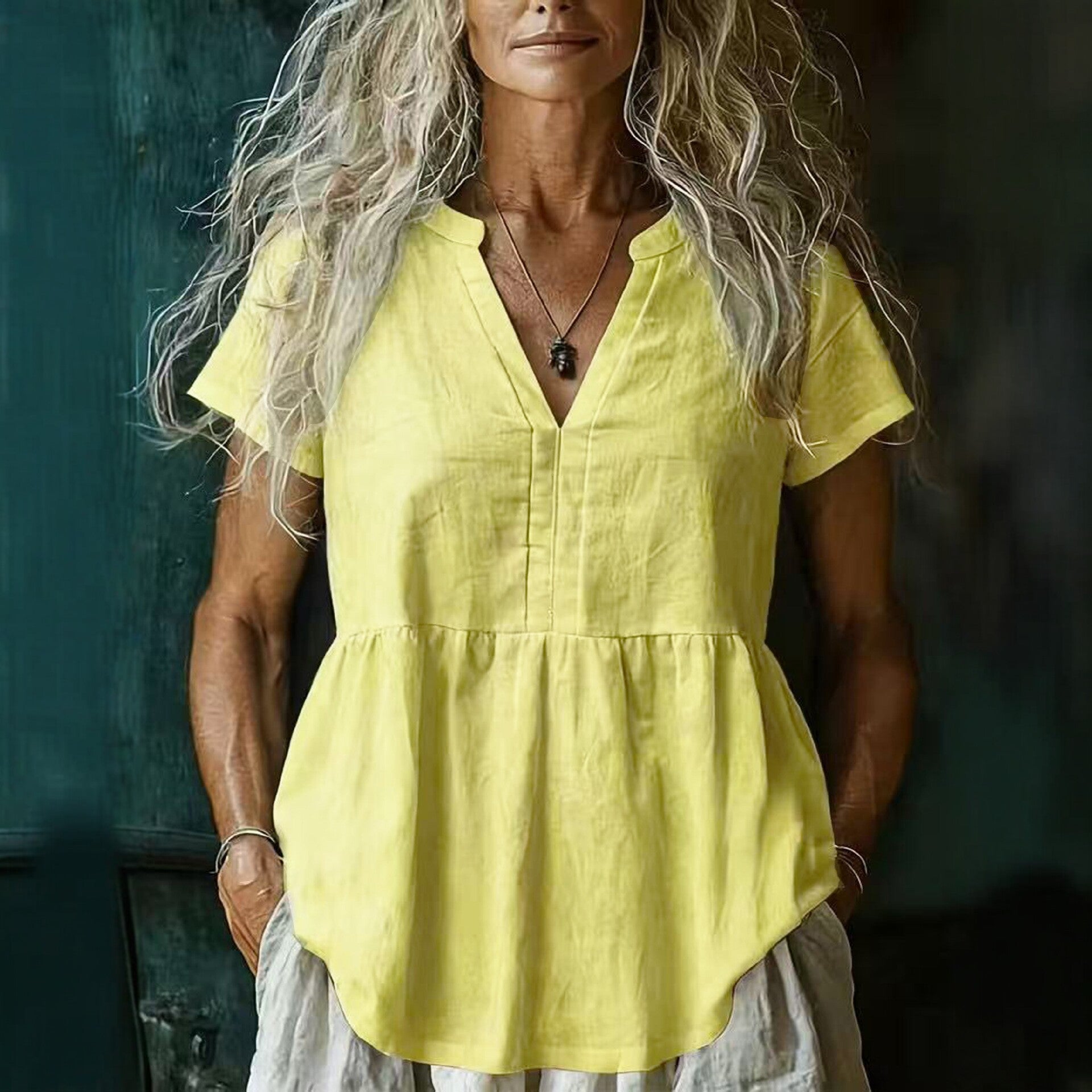 Women's Slim Fit Button-Down Shirt