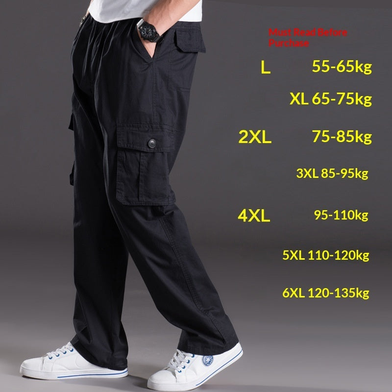 Men's Multi-Pocket Plus-Size Work Trousers