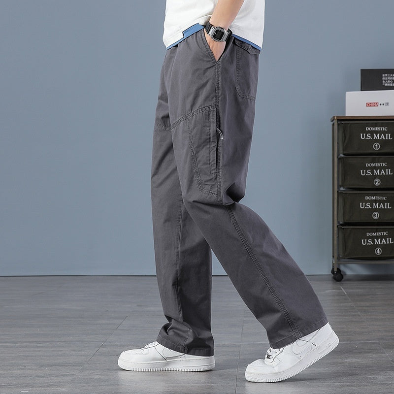 Men's Multi-Pocket Plus-Size Work Trousers