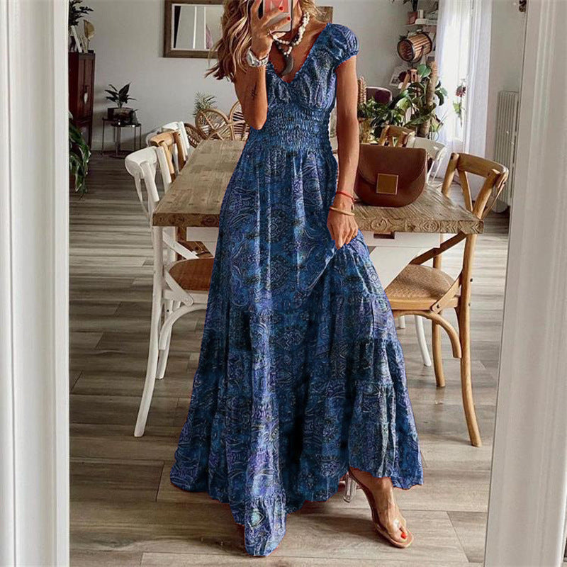 Women's Floral Print Midi Dress
