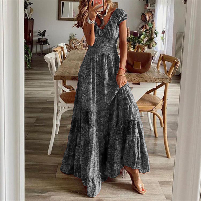 Women's Floral Print Midi Dress