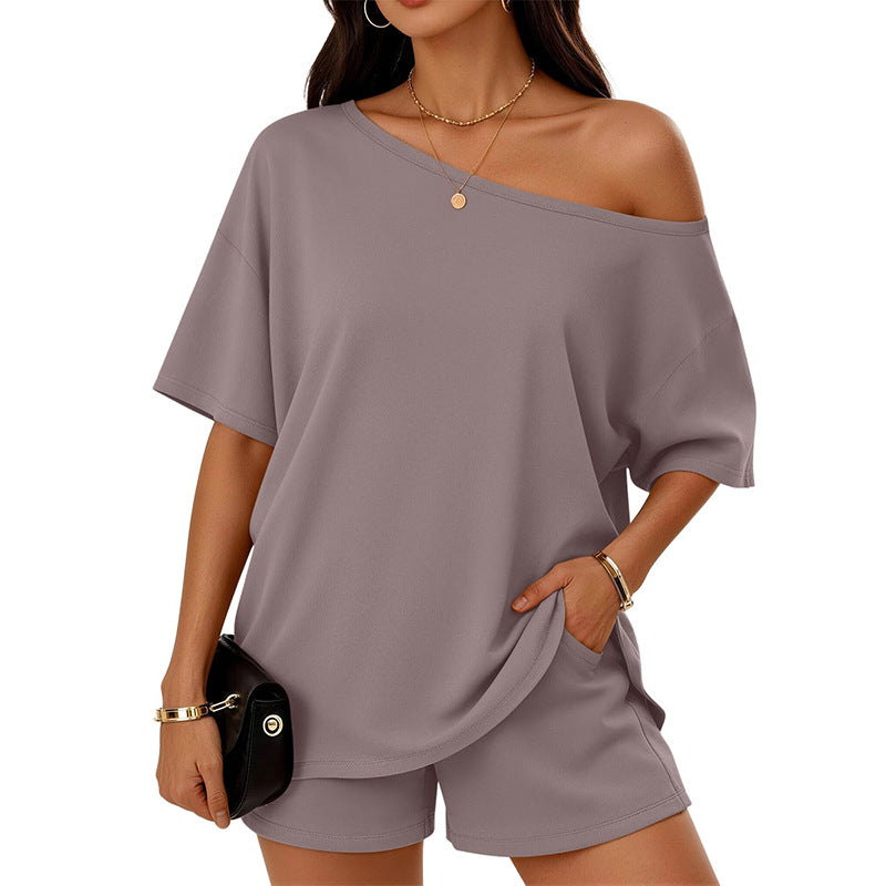 Women's 2-Piece Matching Top & Shorts Set