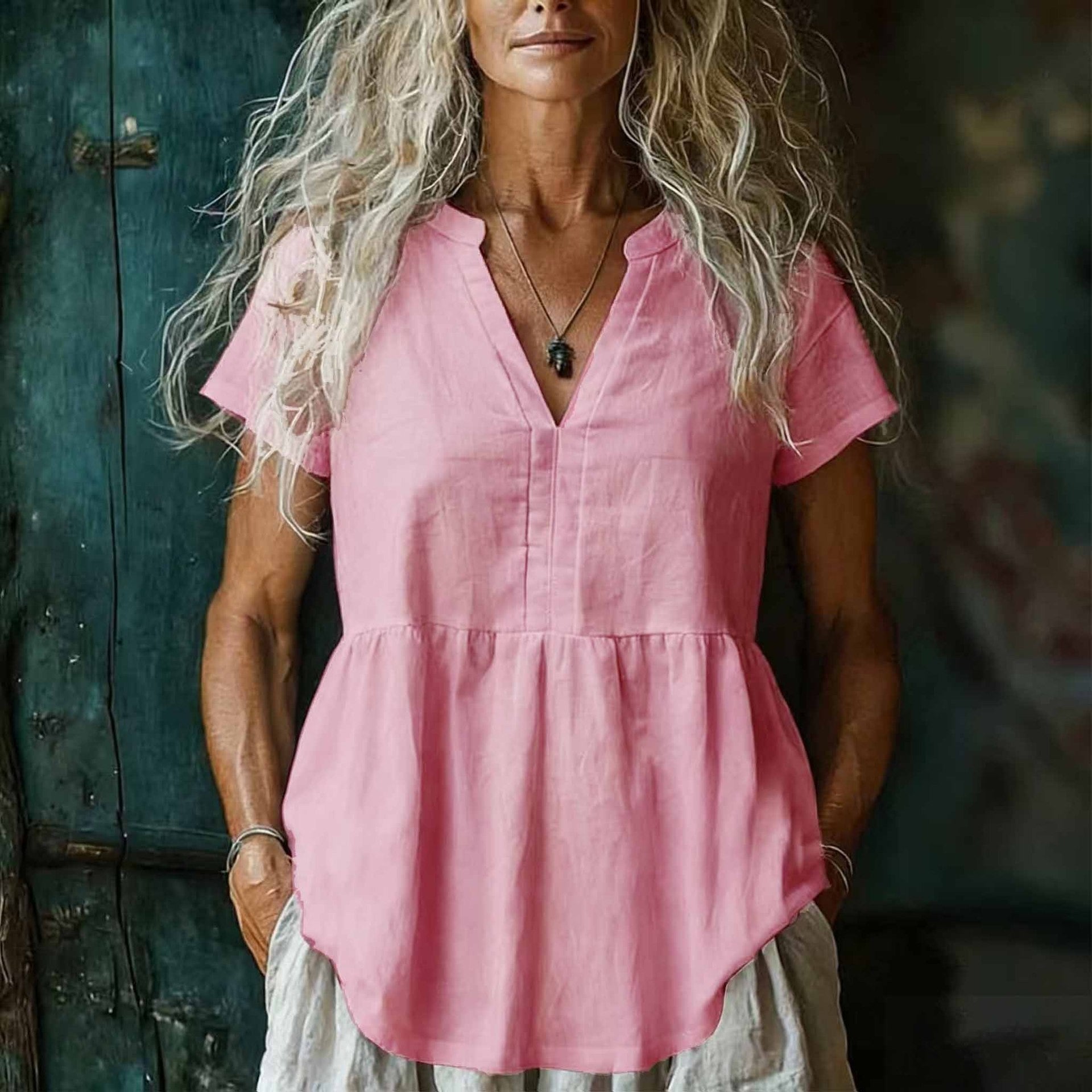 Women's Slim Fit Button-Down Shirt