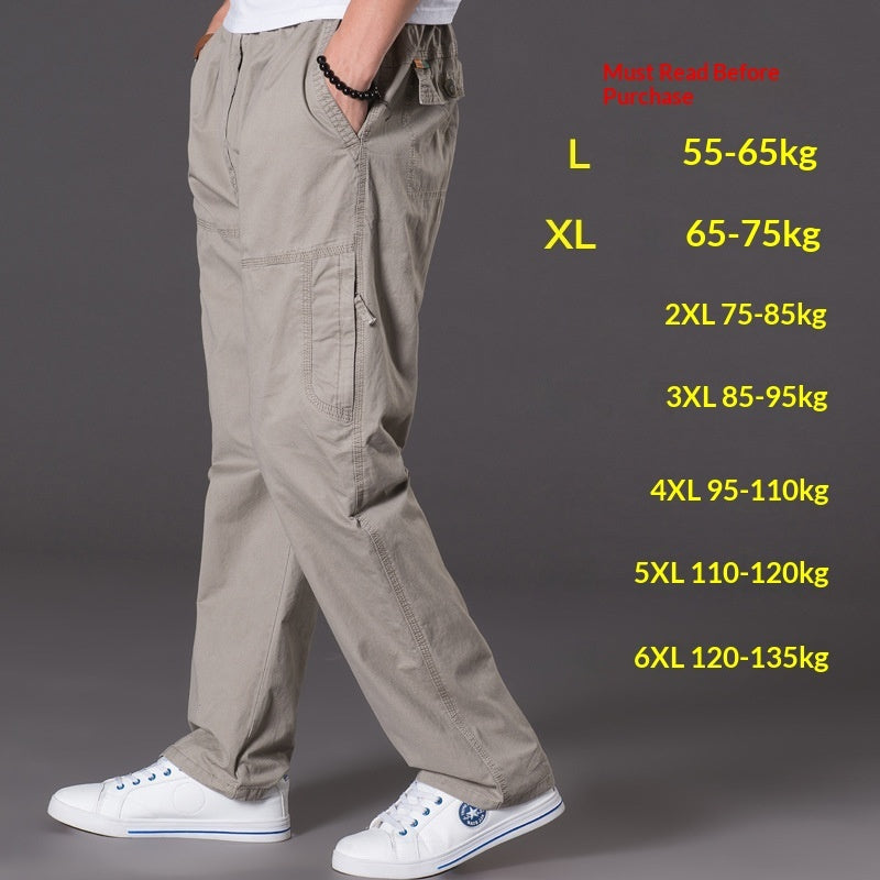 Men's Multi-Pocket Plus-Size Work Trousers