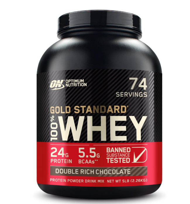 Optimum Nutrition Gold Standard Whey – Double Rich Chocolate, 5 lb
